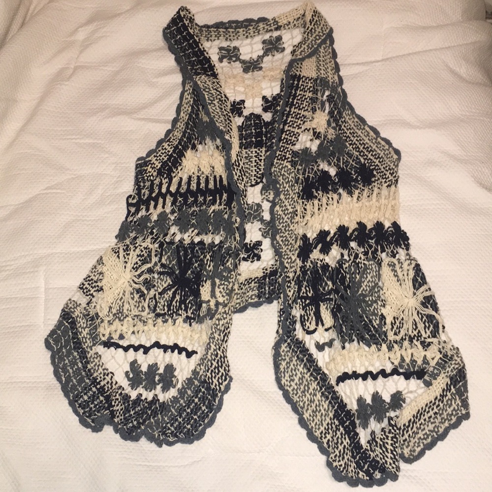 Handmade crocheted vest